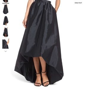 BNWT Black Taffeta Hi Low skirt